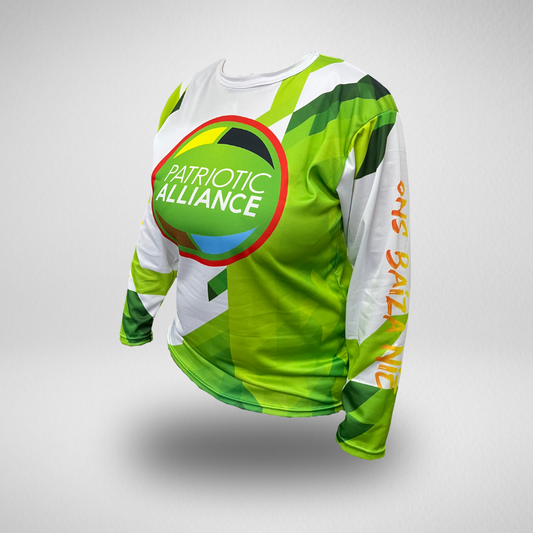 ABSTRACT WHITE LONG SLEEVE