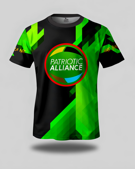 ABSTRACT BLACK SHORT SLEEVE